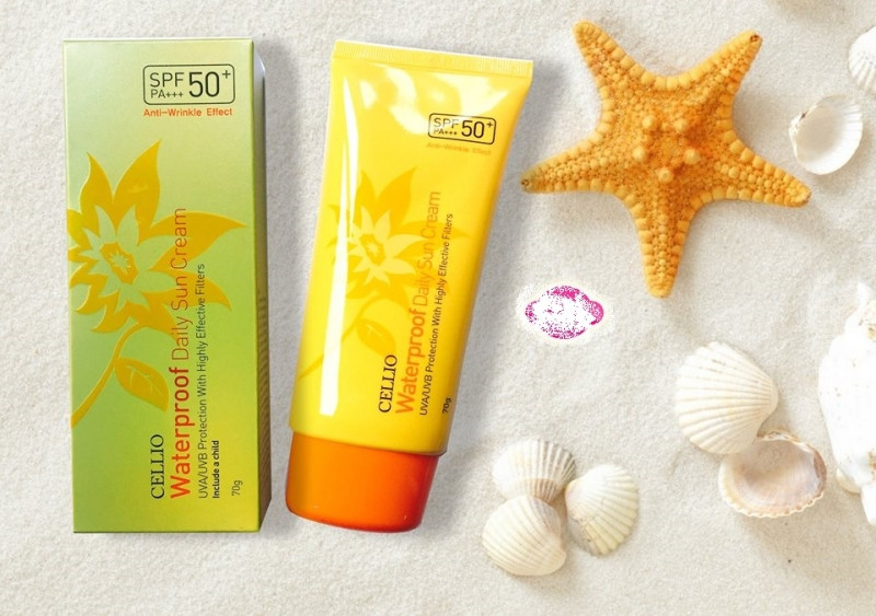 Kem chống nắng Cellio Waterproof Daily Sun Cream SPF50+ PA+++