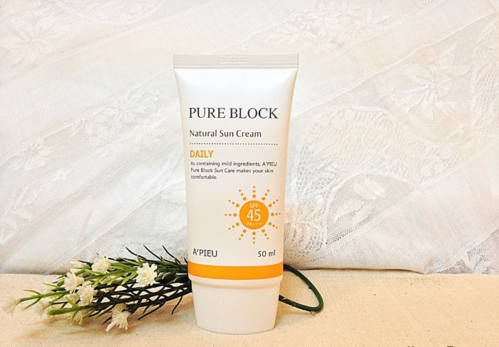 A’Pieu Pure Block Natural Sun Cream SPF50+ PA+++ sở hữu vô vàn ưu điểm