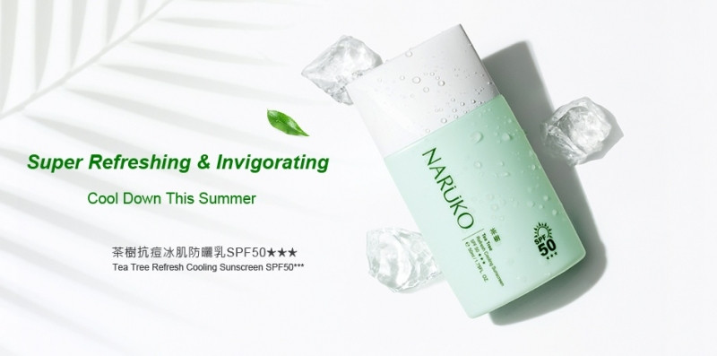 Kem Chống Nắng Naruko Tea Tree Refresh Cooling Sunscreen SPF 50+++