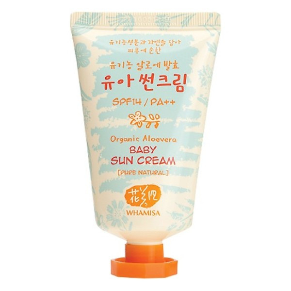 Kem Chống Nắng Cho Bé Whamisa Organic Aloevera Baby Sun Cream