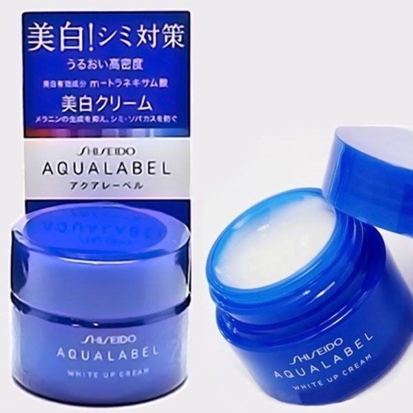 Kem dưỡng Shiseido Aqualabel White up Cream màu xanh
