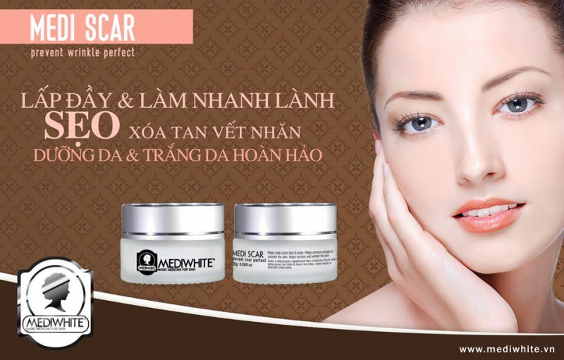 Kem trị sẹo rỗ Medi White – Medi Scar