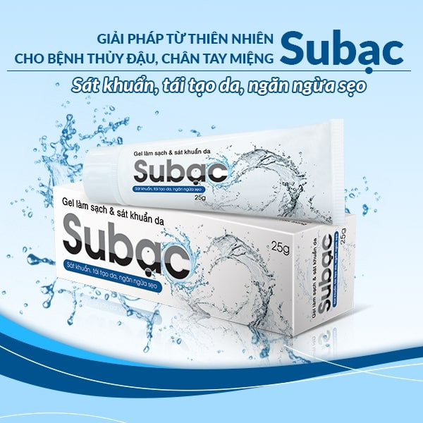 Gel bôi thủy đậu Subạc