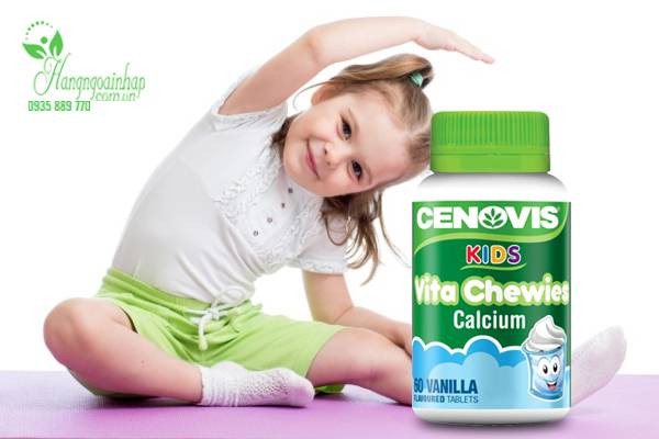Viên kẹo Canxi cho bé Cenovis Kids Vita Chewies Calcium