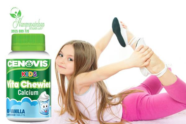 Kẹo Canxi cho bé Cenovis Kids Vita Chewies Calcium của Úc