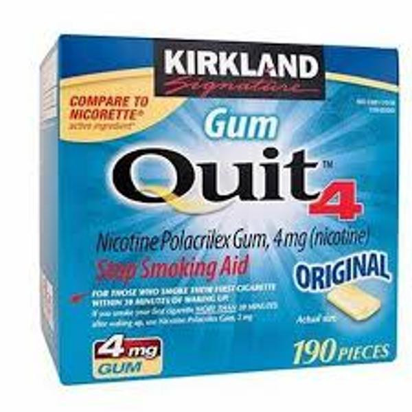 Kẹo cai thuốc lá Quit 4 Kirkland 190 viên