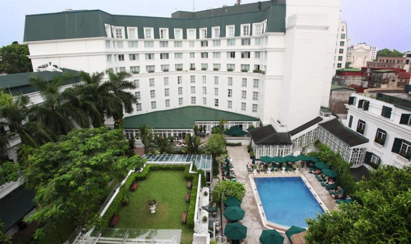 Quang cảnh bao quát toàn bộ khách sạn Sofitel Legend Metropole Hà Nội