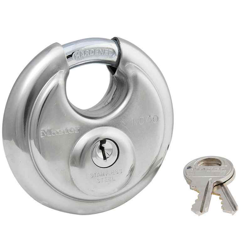 Loại khóa đĩa Master Lock 40DPF Round Padlock được gia cố rất nhiều so với phiên bản cũ.