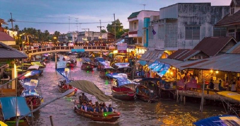 Chợ nổi Amphawa Bangkok - Thái Lan
