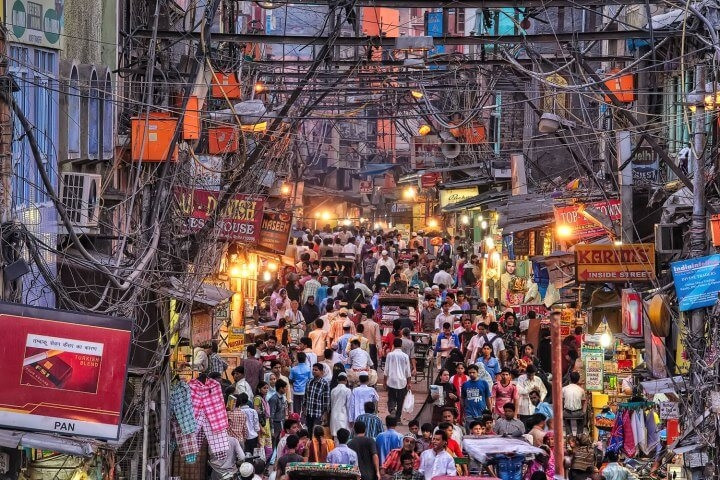 Chợ Chandni Chowk sầm uất
