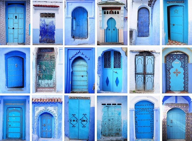 Ngôi làng có màu xanh dương độc đáo bên bờ Địa Trung Hải thơ mộng