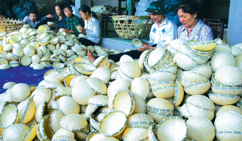 Làng nghề mây tre đan Tăng Tiến