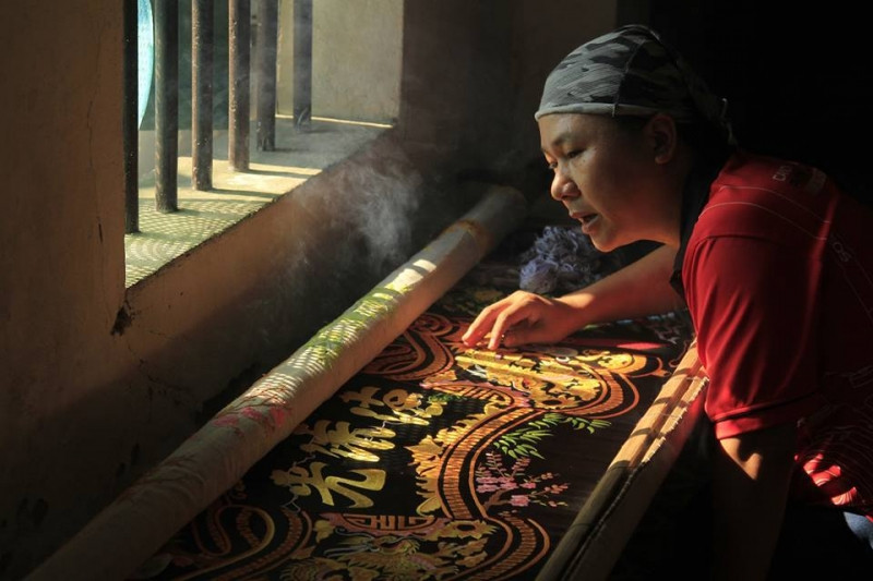 Văn Lâm một làng nghề thêu ren truyền thống của Ninh Bình