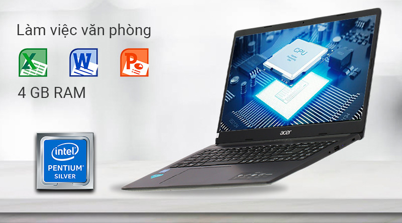 Laptop Acer Aspire A315 34 P3LC N5000/4GB/256GB/Win10 (NX.HE3SV.004)