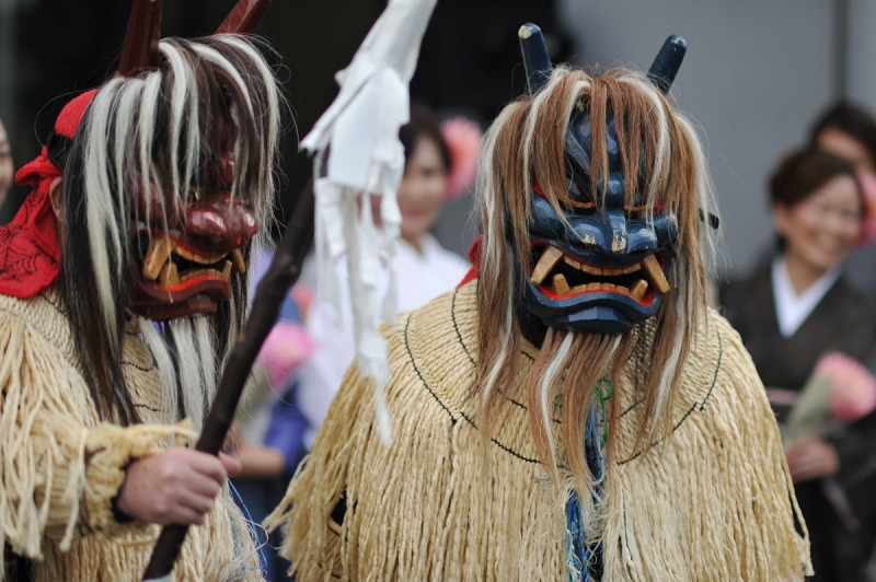Những chiếc mặt nạ quỷ này có thể khiến nhiều du khách hoảng sợ khi tới tham dự lễ hội Namahage