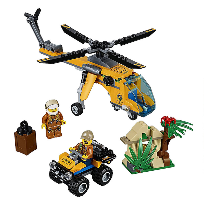 Mô hình trực thăng vận tải thám hiểm rừng cây LEGO CITY - 60158
