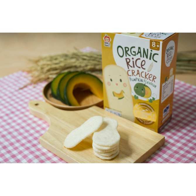 Bánh gạo Organic vị bí đỏ bổ sung Omega 3 & DHA