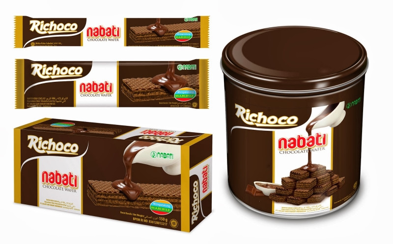 Richoco Nabati Chocolate Wafer đã được bày bán phổ biến trên khắp thị trường Việt Nam
