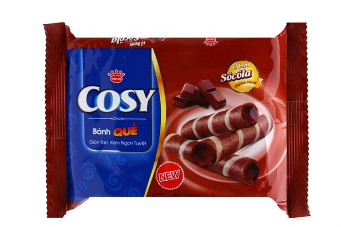 Bánh quế Cosy nhân kem socola luôn được khách hàng tin dùng