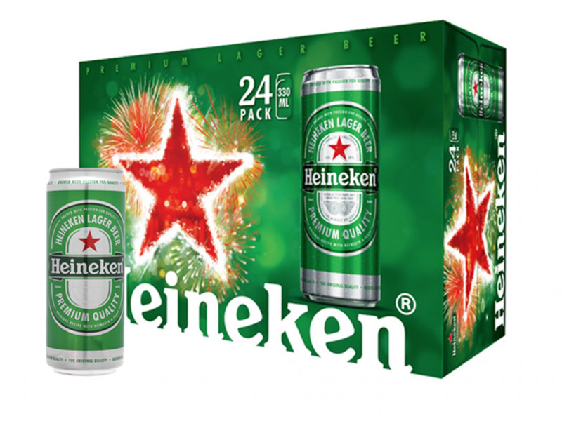 Heineken Lager Beer (Việt Nam, Thùng 24 Lon 330ml)