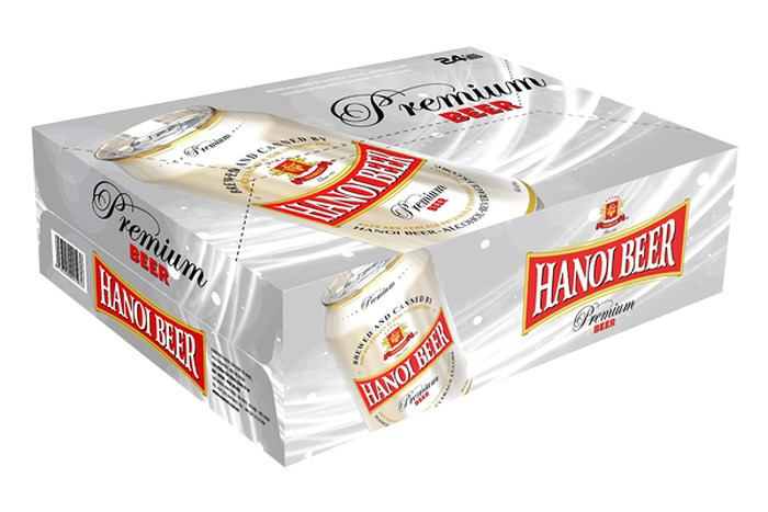 Habeco Hanoi Beer Premium (Việt Nam, Thùng 24 Lon 330ml)