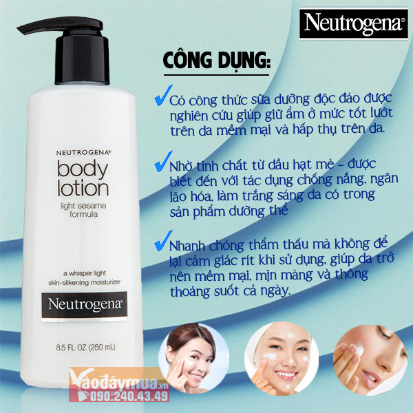 Body Lotion của neutrogena