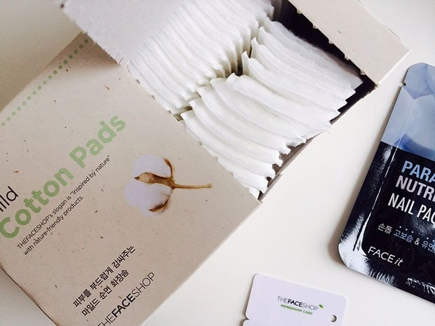 Bông tẩy trang The Face Shop Mild Cotton Pads đến từ Hàn Quốc