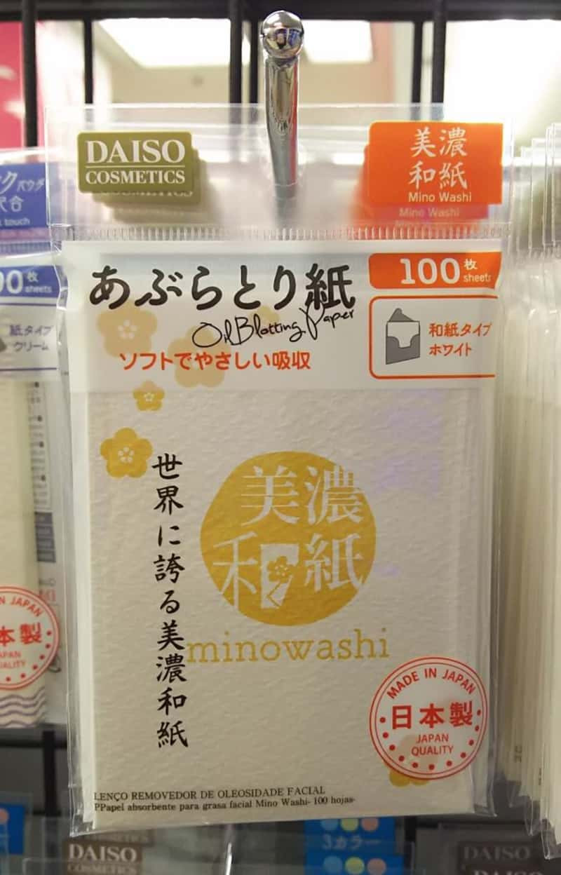 Giấy Thấm Dầu Daiso Japan Oil Blotting Washi Paper 100 Tờ