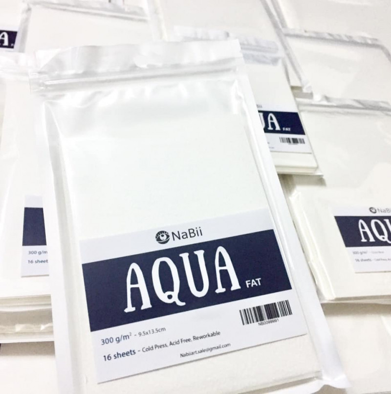 Giấy vẽ màu nước NaBii Aqua Fat