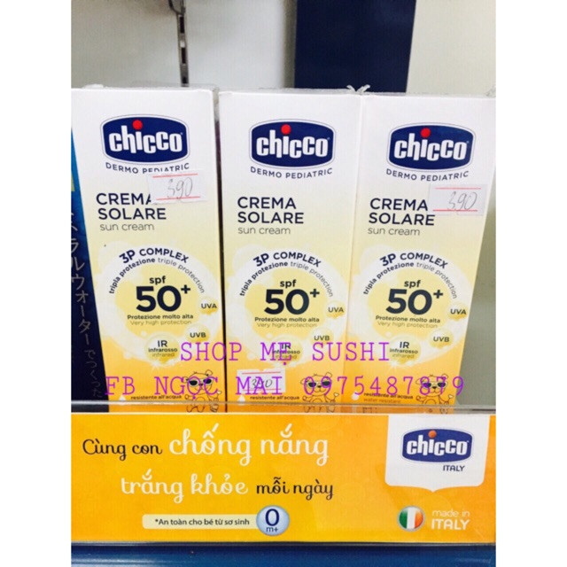 Kem chống nắng Chicco