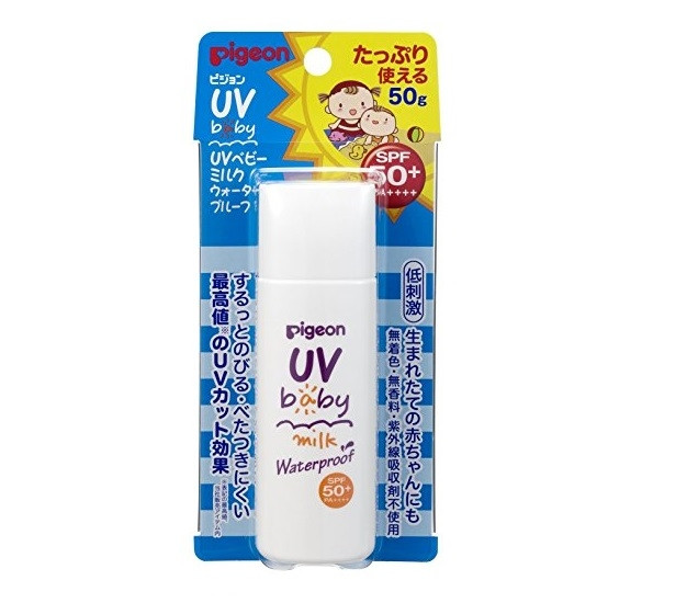 Kem chống nắng Pigeon UV Baby Milk Waterproof SPF 50 PA+++