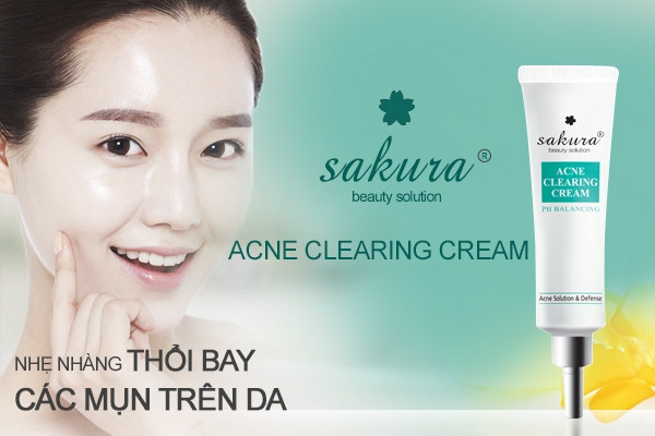 Kem trị mụn Sakura Acne Clearing Cream