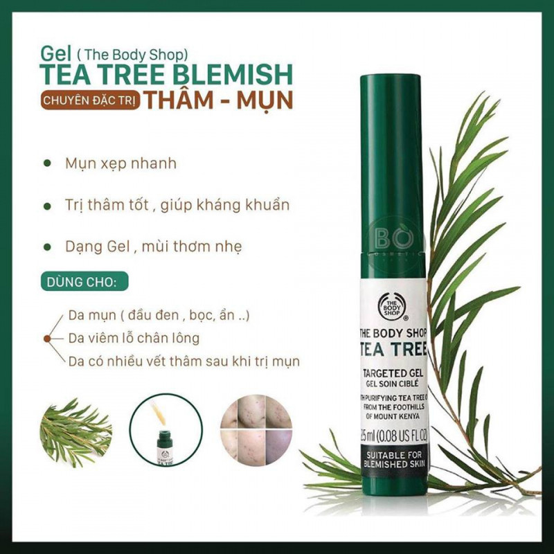 Kem đặc trị thâm mụn The Body Shop Tea Tree Blemish Gel