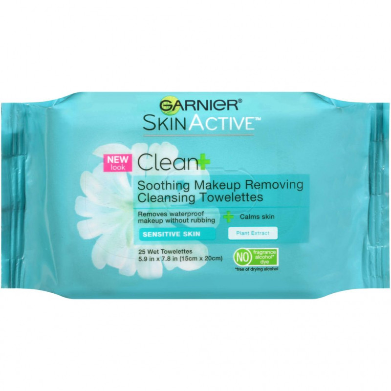Khăn tẩy trang Garnier Soothing Makeup Removing Cleansing Towelettes