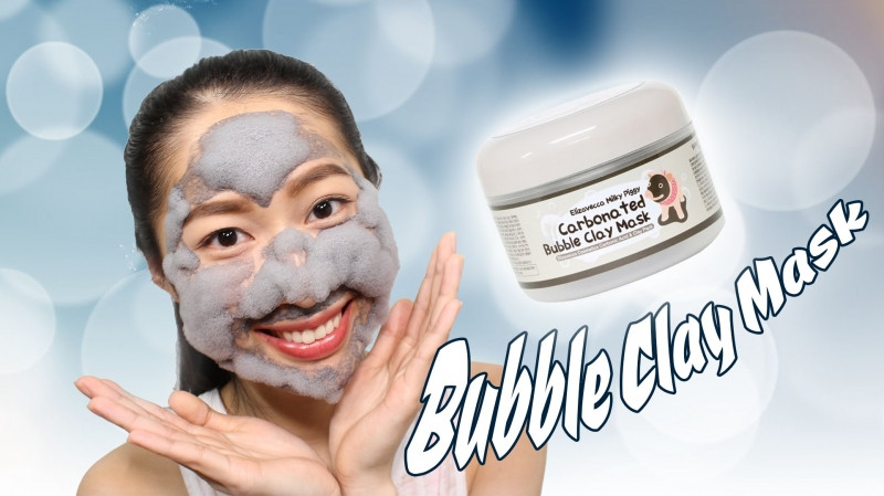 Hình ảnh review mặt nạ sủi bọt Elizavecca Carbonated Bubble Clay Mask
