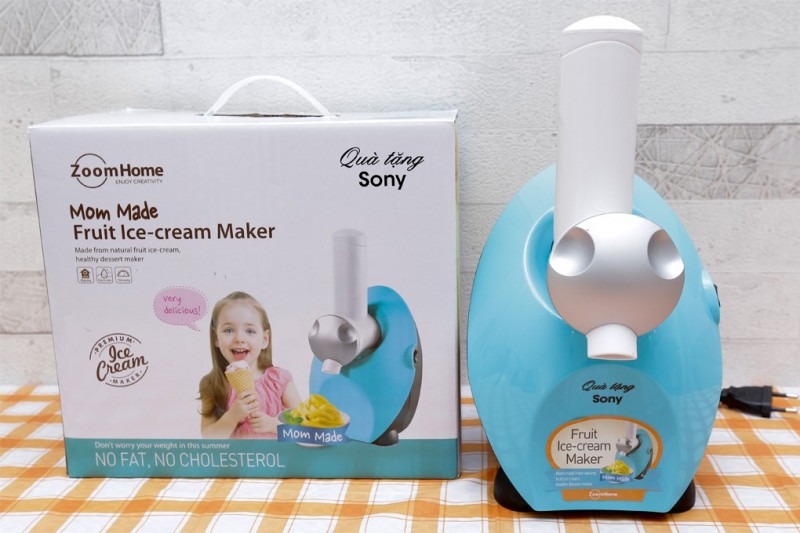 Máy làm kem trái cây Sony Made Mom HSN-MM19 đặc biệt phù hợp để tạo ra các loại kem tươi từ trái cây