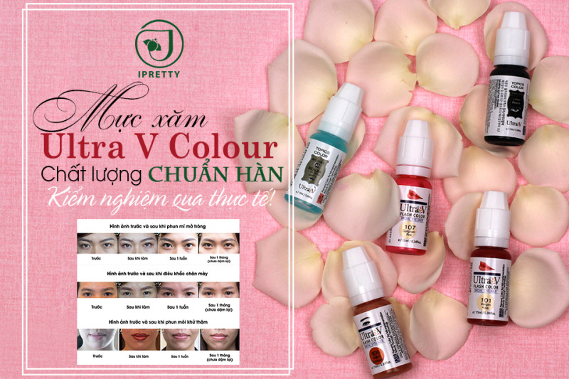 Mực xăm Ultra V Colour độ an toàn được kiểm chứng qua thành phần 100% không chứa kim loại nặng