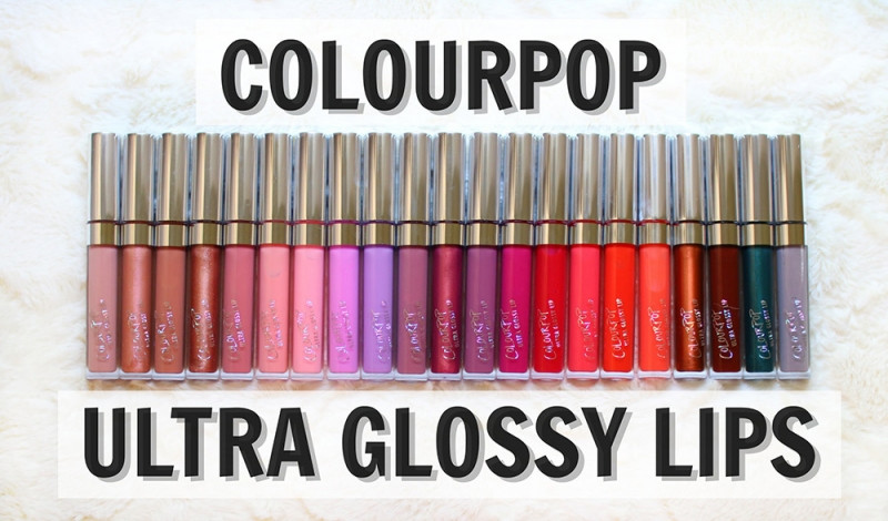 Bảng màu của son bóng Colourpop Ultra Glossy Lip khiến các cô gái thích thú
