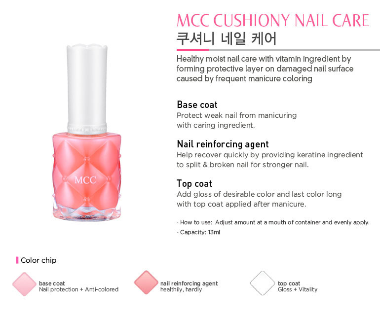 Sơn lót dưỡng móng MCC Cushiony Nail Care Base Coat