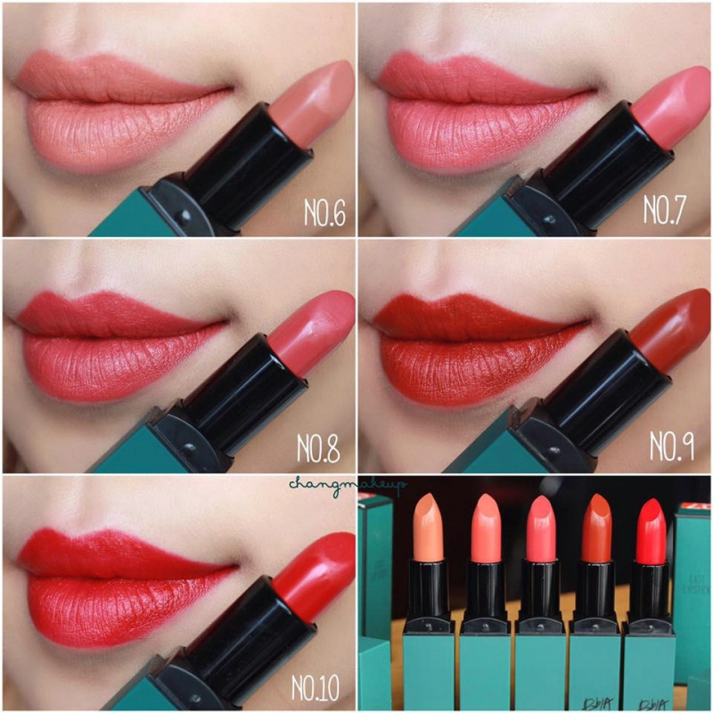 Các màu cực xinh xắn của son lì Bbia Last Lipstick Red Series