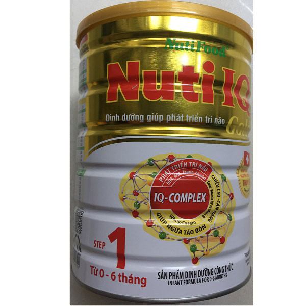 Nuti IQ Gold Step 1, Nuti Food, 900g, 0-6 Tháng