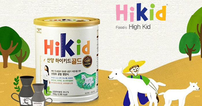 ﻿﻿Sữa Dê Hikid Hàn Quốc 700g