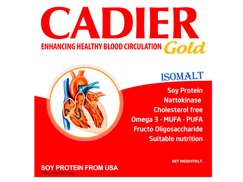 Sữa Cadier Gold là một sản phẩm hỗ trợ quá trình điều trị và chăm sóc bệnh nhân tim mạch và đái tháo đường ở người cao tuổi