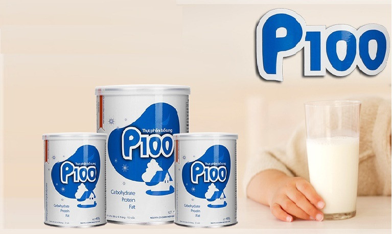 Sữa P100 dinh dưỡng cao năng lượng giúp bé tăng cân hiệu quả