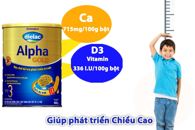 Sữa Dielac Alpha Gold Step 4 900g