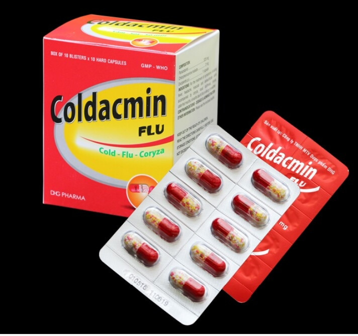 Coldacmin được bào chế dưới dạng viên nang
