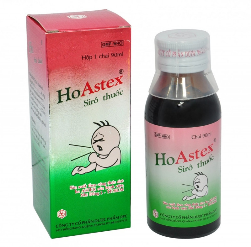 Siro ho Astex là một trong những loại thuốc ho cho trẻ em tốt được bác sỹ khuyên dùng