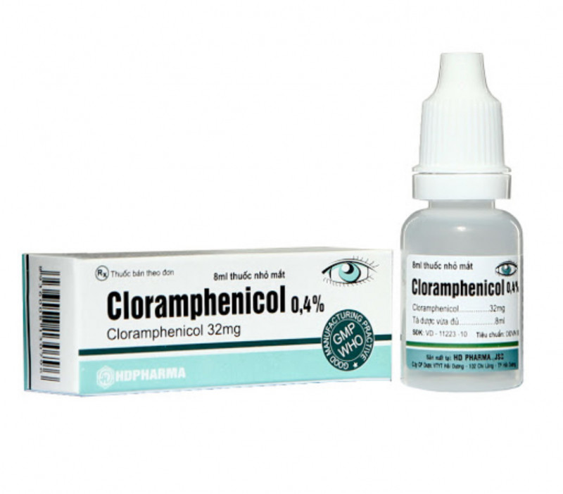 Thuốc nhỏ mắt cloramphenicol