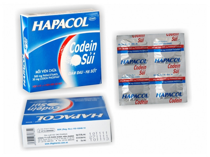 Thuốc Hapacol Codein viên sủi