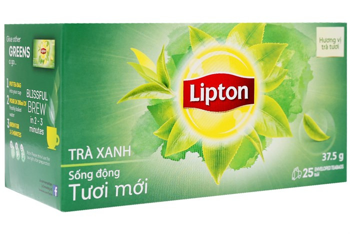 Trà xanh túi lọc Lipton